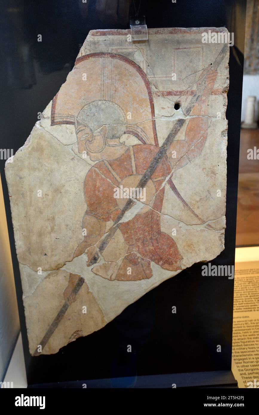 Etruskische Malerei, Museo Nazionale Archeologico Cerite, Cerveteri, Latium, Italien Stockfoto