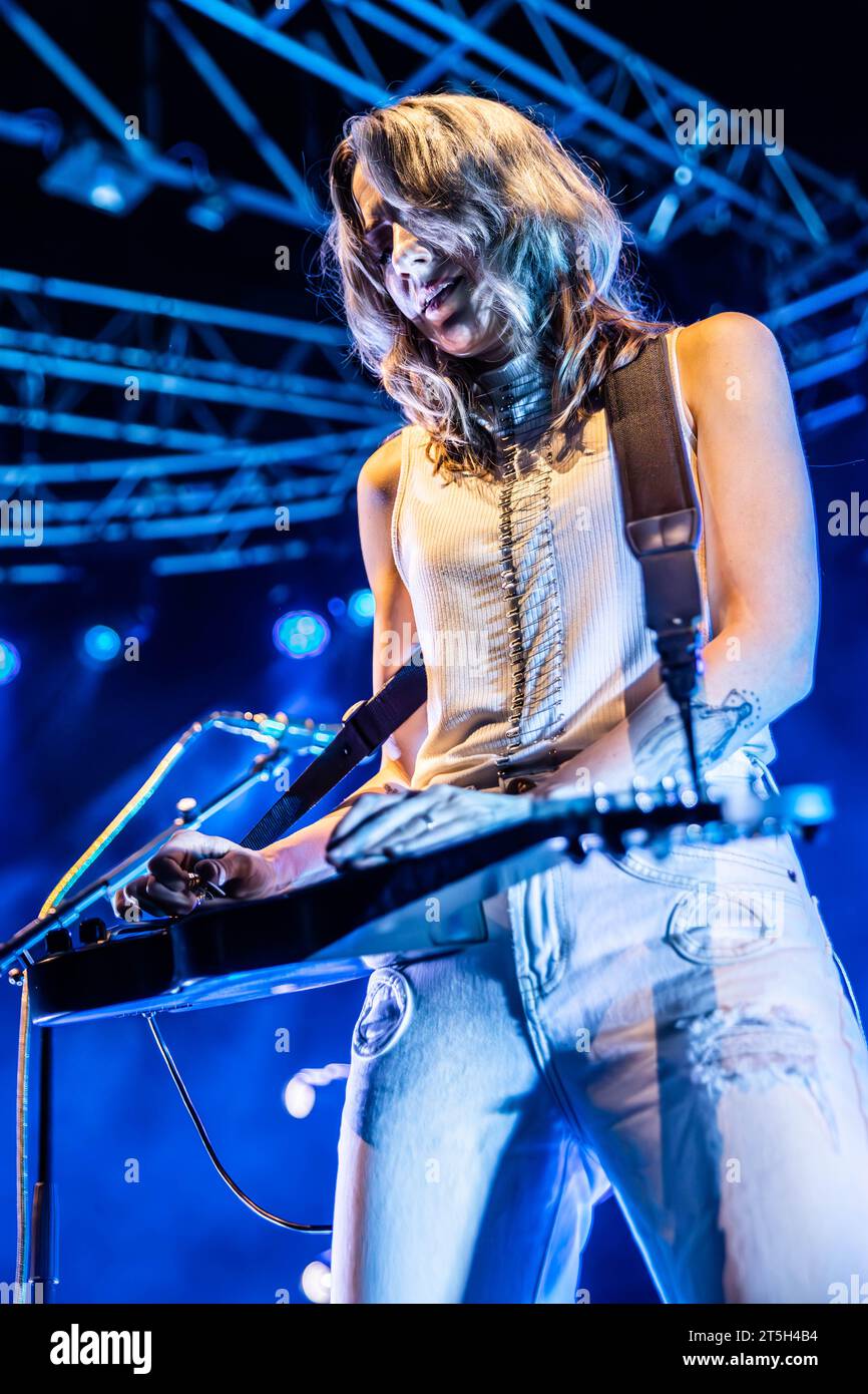 Mailand, Italien. November 2023. Die US-amerikanische Band LARKIN PoE tritt live auf der Bühne von Fabrique während der „Blood Harmony 2023 UK & Europe Tour“ auf. Vermerk: Rodolfo Sassano/Alamy Live News Stockfoto