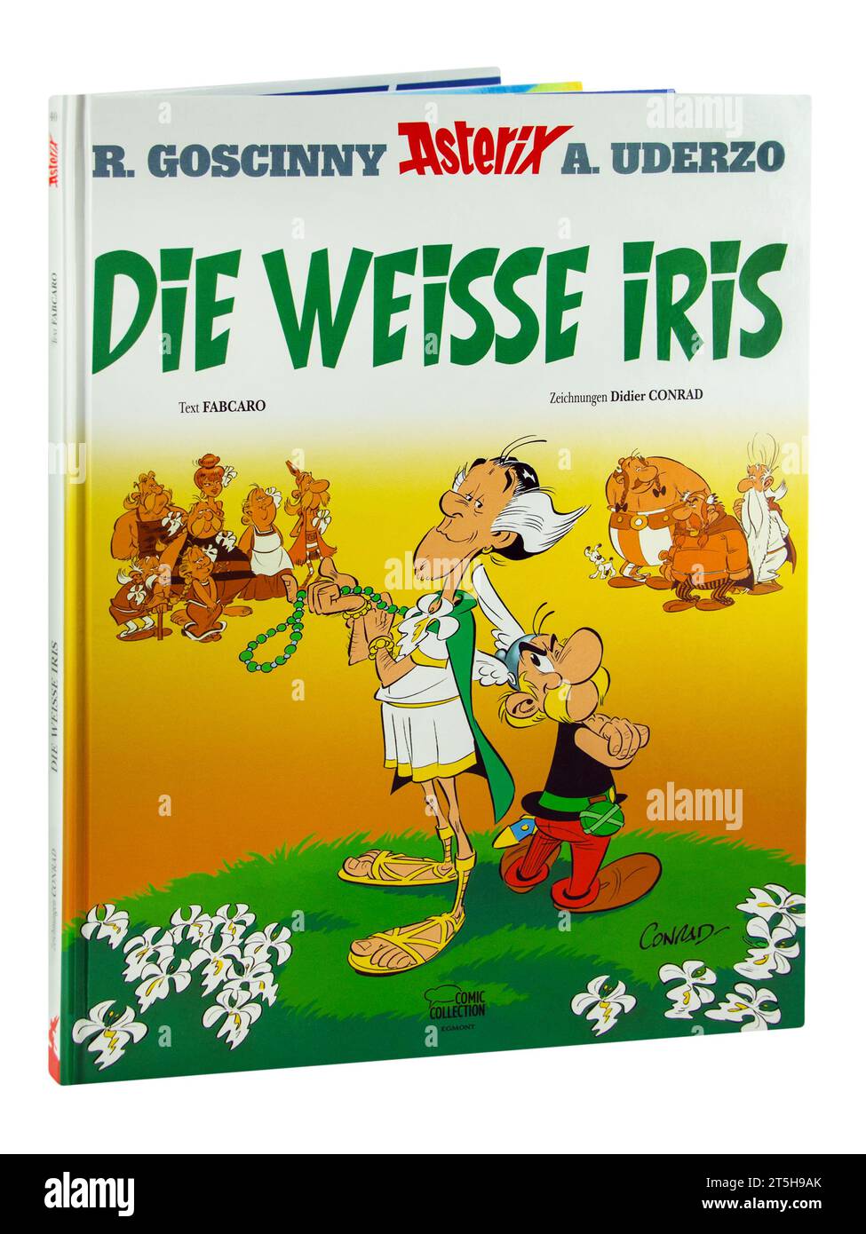 Hamburg – 5. November 2023: Asterix Comic Collection die Weiße Iris isoliert auf weißem Hintergrund Stockfoto