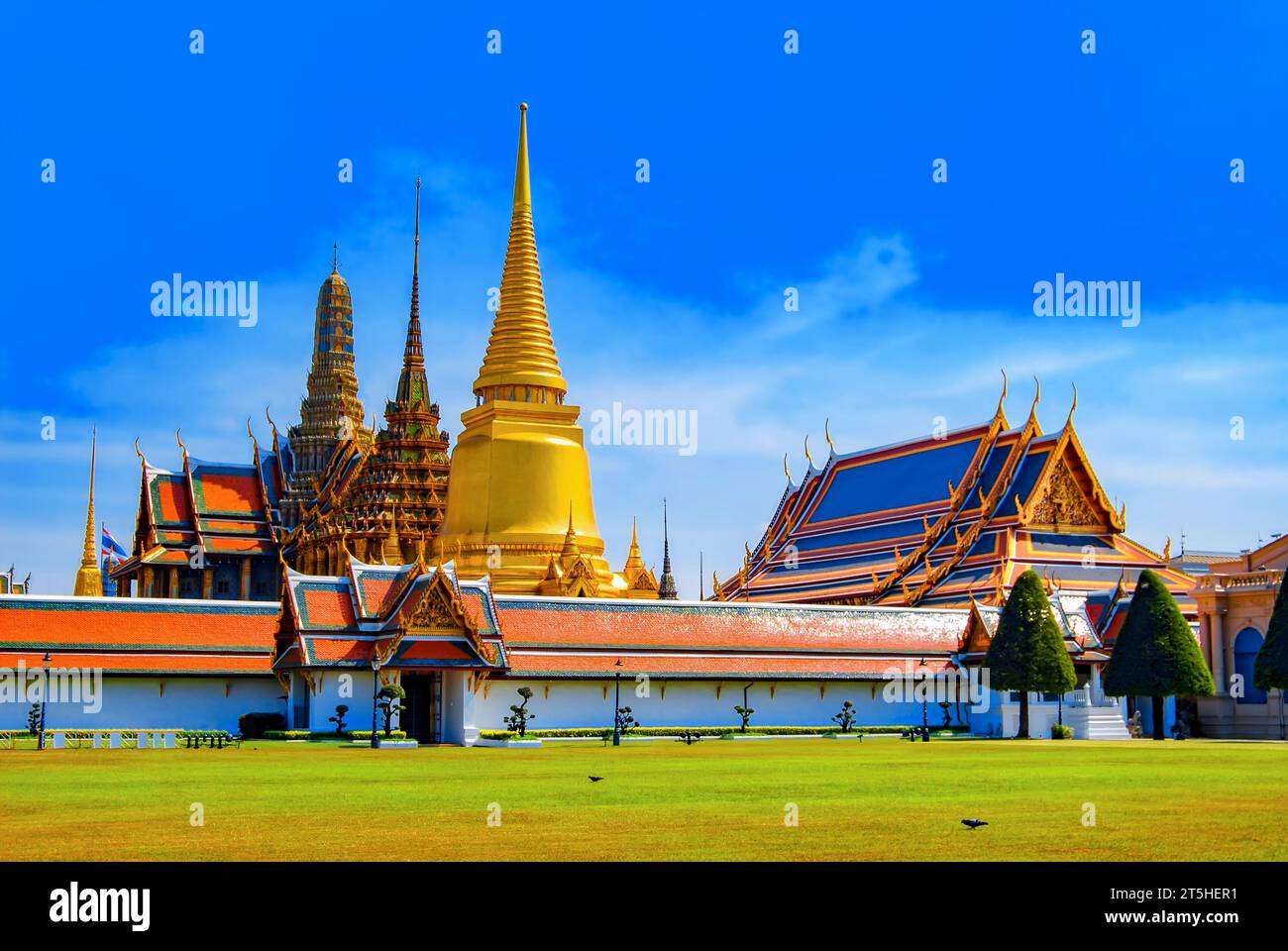 Tempel Smaragd Buddha. Bangkok. Thailand. Stockfoto