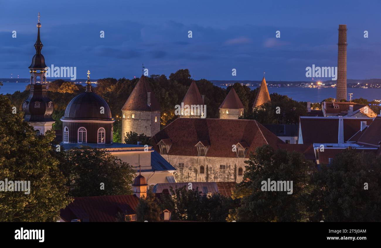 Point de Vue de Kohtuotsa - Tours et Remparts Stockfoto