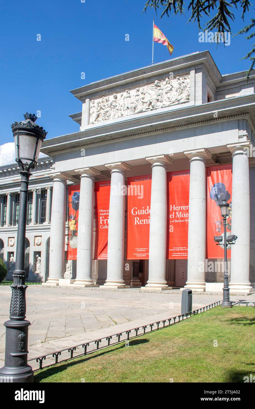 Museo Nacional del Prado (Prado-Museum), Paseo del Prado, Retiro, Madrid, Königreich Spanien Stockfoto