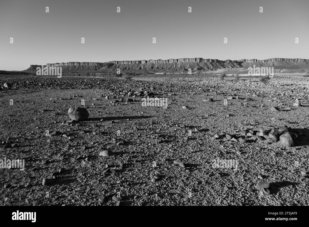 Wüstenlandschaften in der Sahara Stockfoto