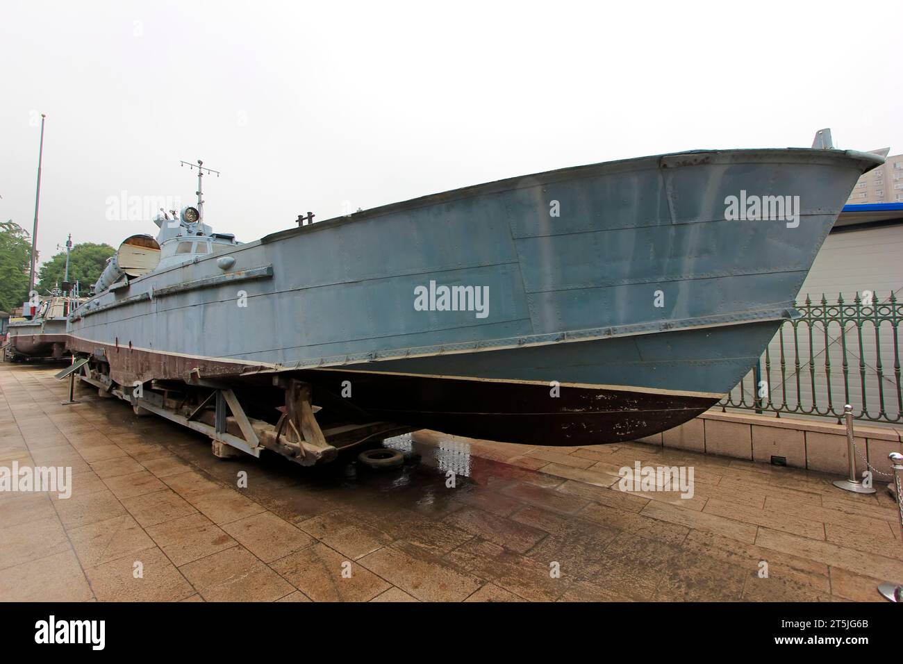 PEKING – 24. MAI: die sowjetunion baute 123 Torpedoboote im chinesischen Militärmuseum am 24. Mai 2014 in Peking, China Stockfoto