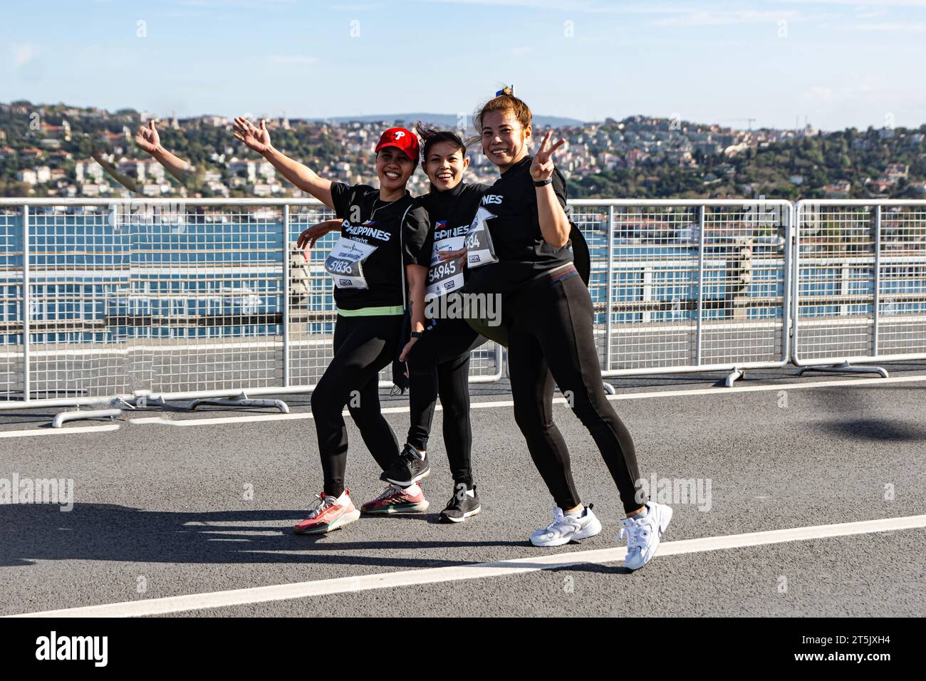 istanbul Turkiye 11.05. 2023 45. Interkontinentaler Marathon am november, Istanbul-Marathon zum 100. Jahrestag der Republik Tur Stockfoto