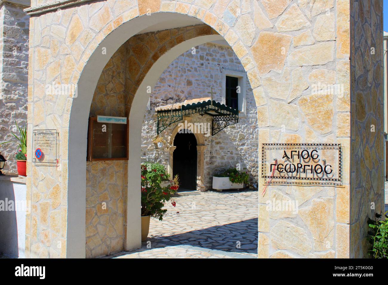 St. Georges Church, Roda, Korfu, Griechenland Stockfoto