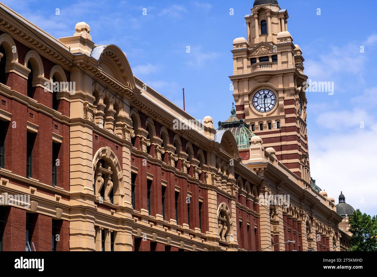 Bahnhof Flinders Street, Melbourne, Victoria, Australien. Stockfoto