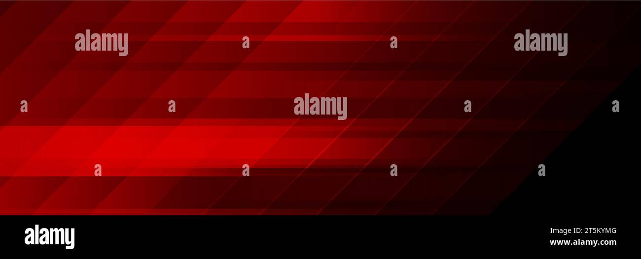 Dunkelrotes abstraktes geometrisches minimales Banner. Hintergrund des Technologievektors Stock Vektor