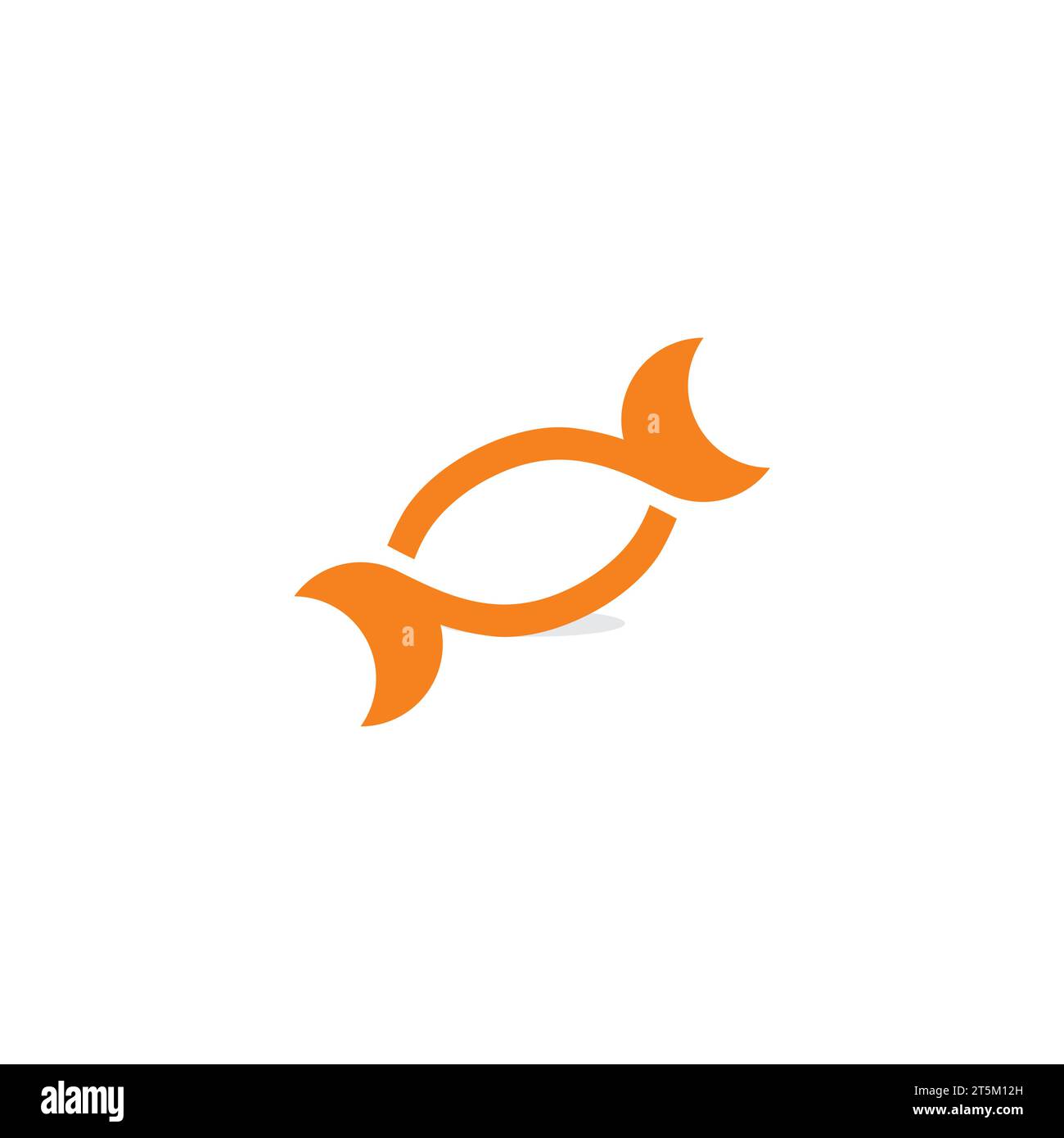 Candy Logo Orange. Bonbon-Symbol-Vektor Stock Vektor