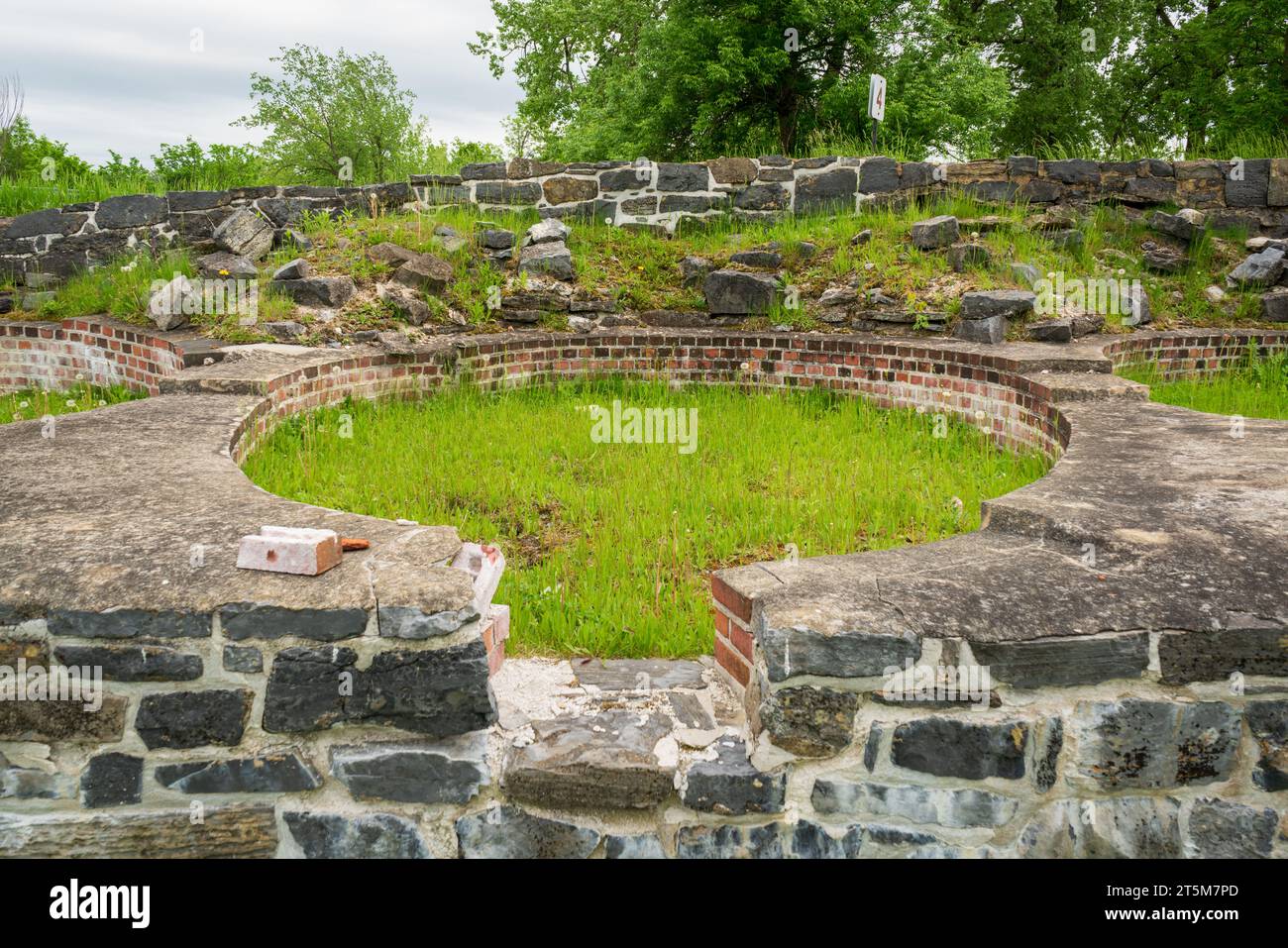 His Majesty's Fort at Crown Point, Crown Point State Historic Site im Bundesstaat New York Stockfoto