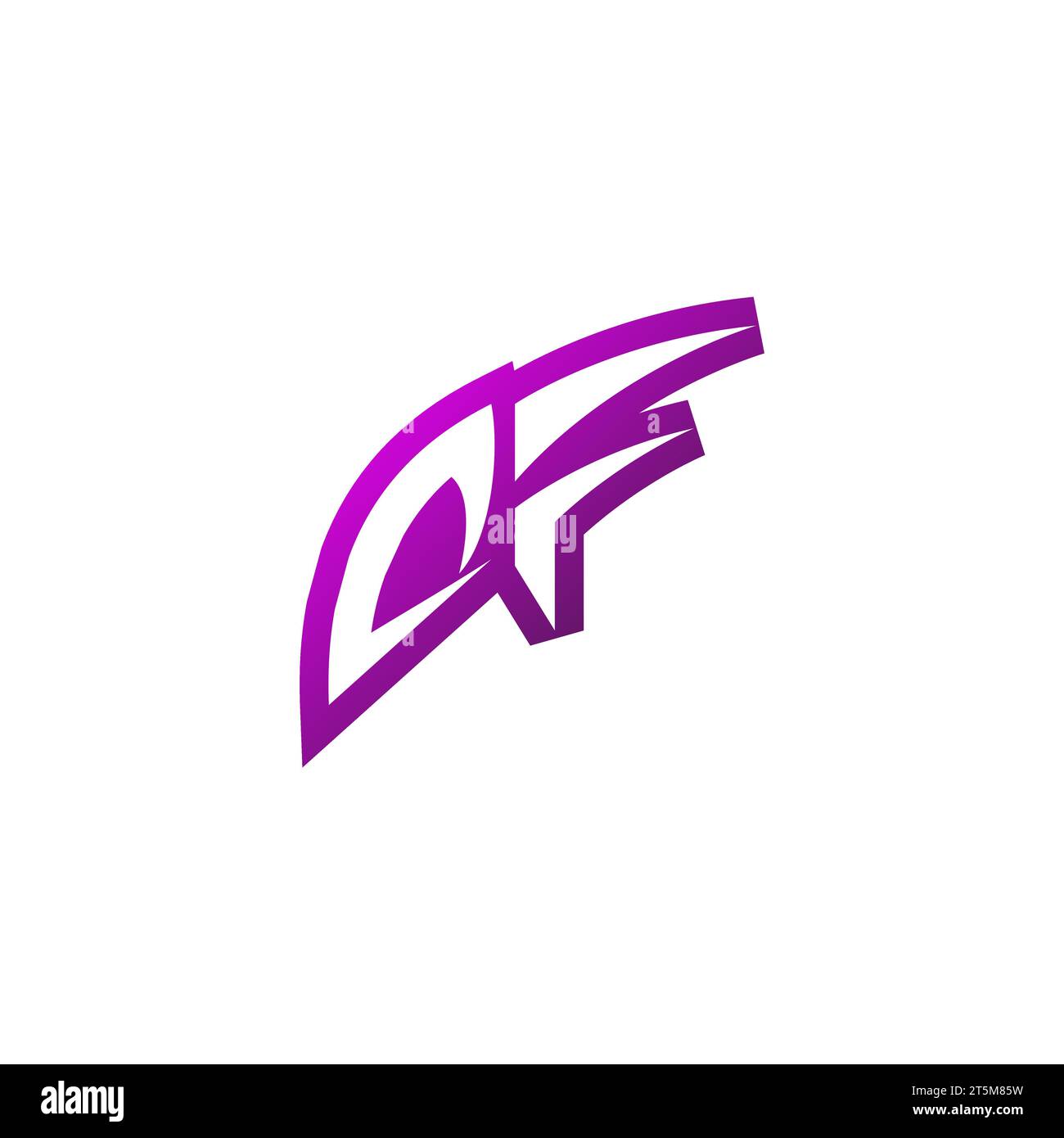 DF Premium Emblem Logo Initial Esport und Gaming Design Konzept Stock Vektor