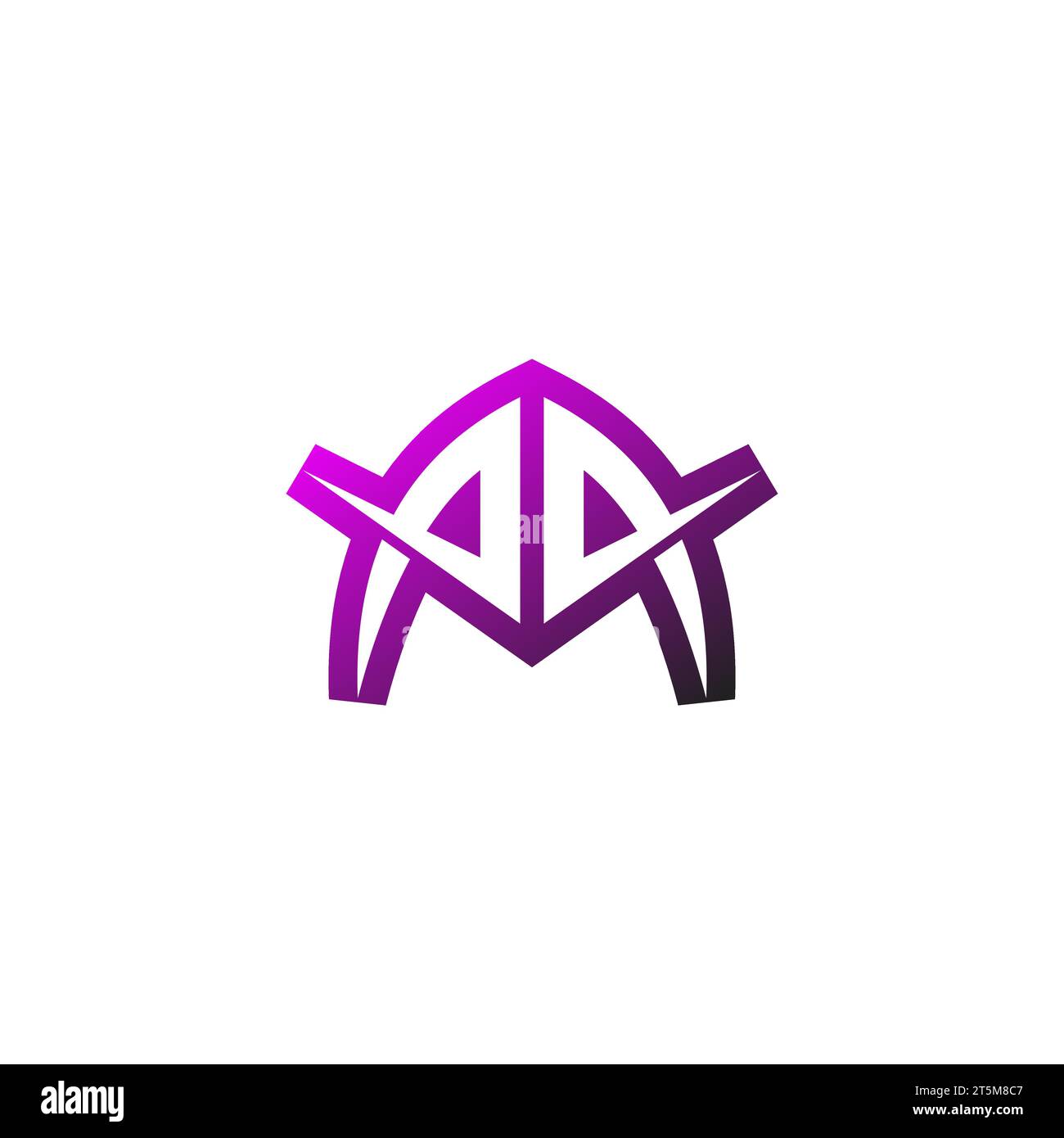 AA Premium Emblem Logo Initial Esport und Gaming Design Konzept Stock Vektor