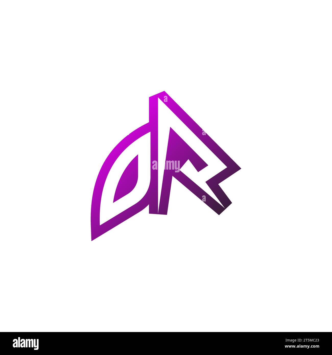 ODER Premium-Emblem-Logo, anfängliches Esport- und Gaming-Design-Konzept Stock Vektor
