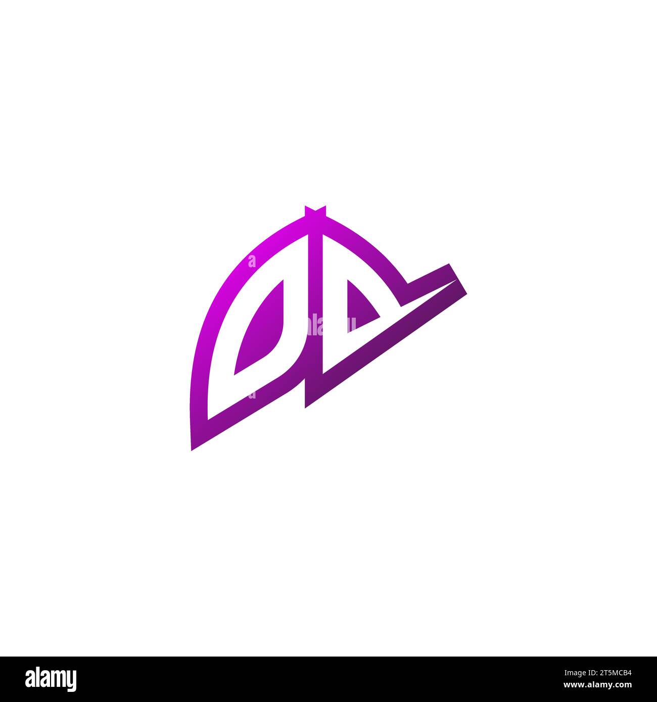 Das OD Premium Emblem-Logo, das anfängliche Esport- und Gaming-Design-Konzept Stock Vektor