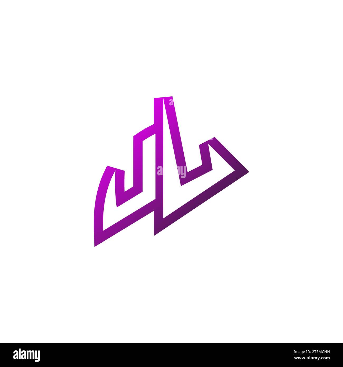 Das UL Premium Emblem Logo, das erste Design von E-Sport und Gaming-Design Stock Vektor