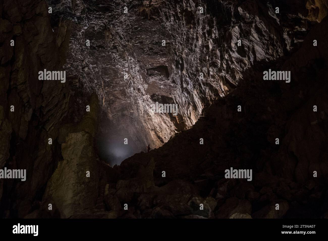 Höhlen von Vallorbe, Schweiz Stockfoto