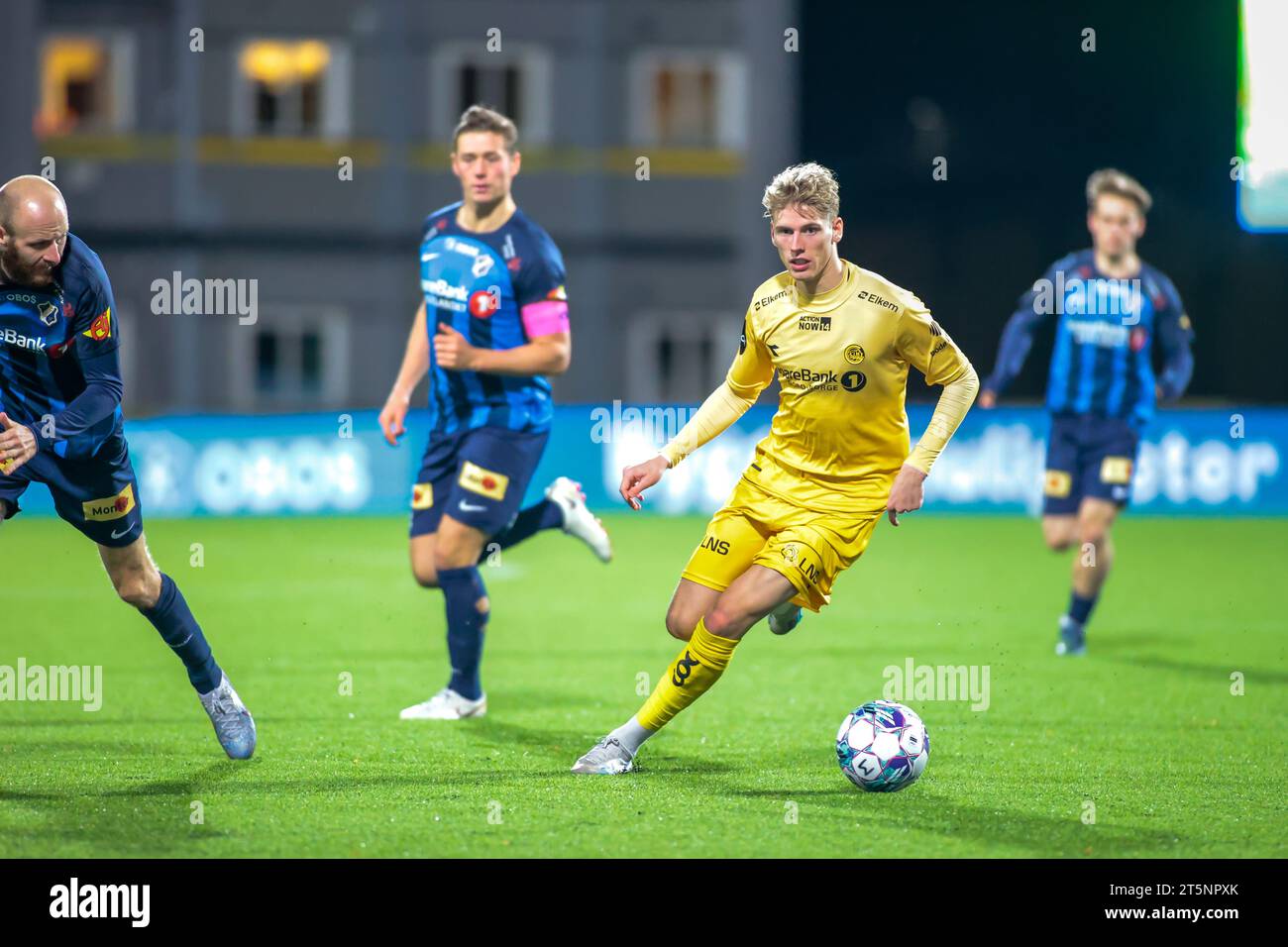 Bærum, Norwegen, 5. November 2023. Bodø/Glimts Albert Grønbæk beim Eliteserien-Spiel zwischen Stabæk und Bodø/Glimt in der Nadderud Arena in Bærum. Quelle: Frode Arnesen/Alamy Live News Stockfoto