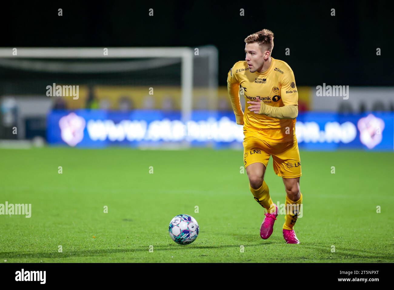 Bærum, Norwegen, 5. November 2023. Bodø/Glimts Fredrik Bjørkan im Eliteserien-Spiel zwischen Stabæk und Bodø/Glimt in der Nadderud Arena in Bærum. Quelle: Frode Arnesen/Alamy Live News Stockfoto