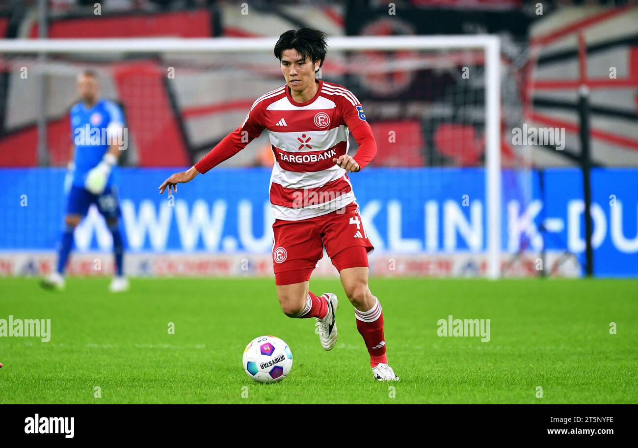 2. Bundesliga, Merkur-Spiel-Arena Düsseldorf: Fortuna Düsseldorf vs. FC Kaiserslautern; Ao Tanaka (F95) Stockfoto