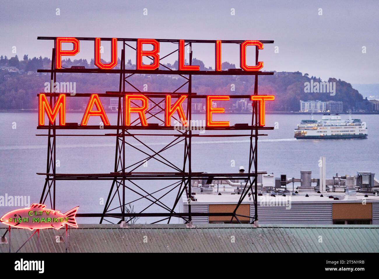 Public Market , Seattle, Washington, Usa Stockfoto