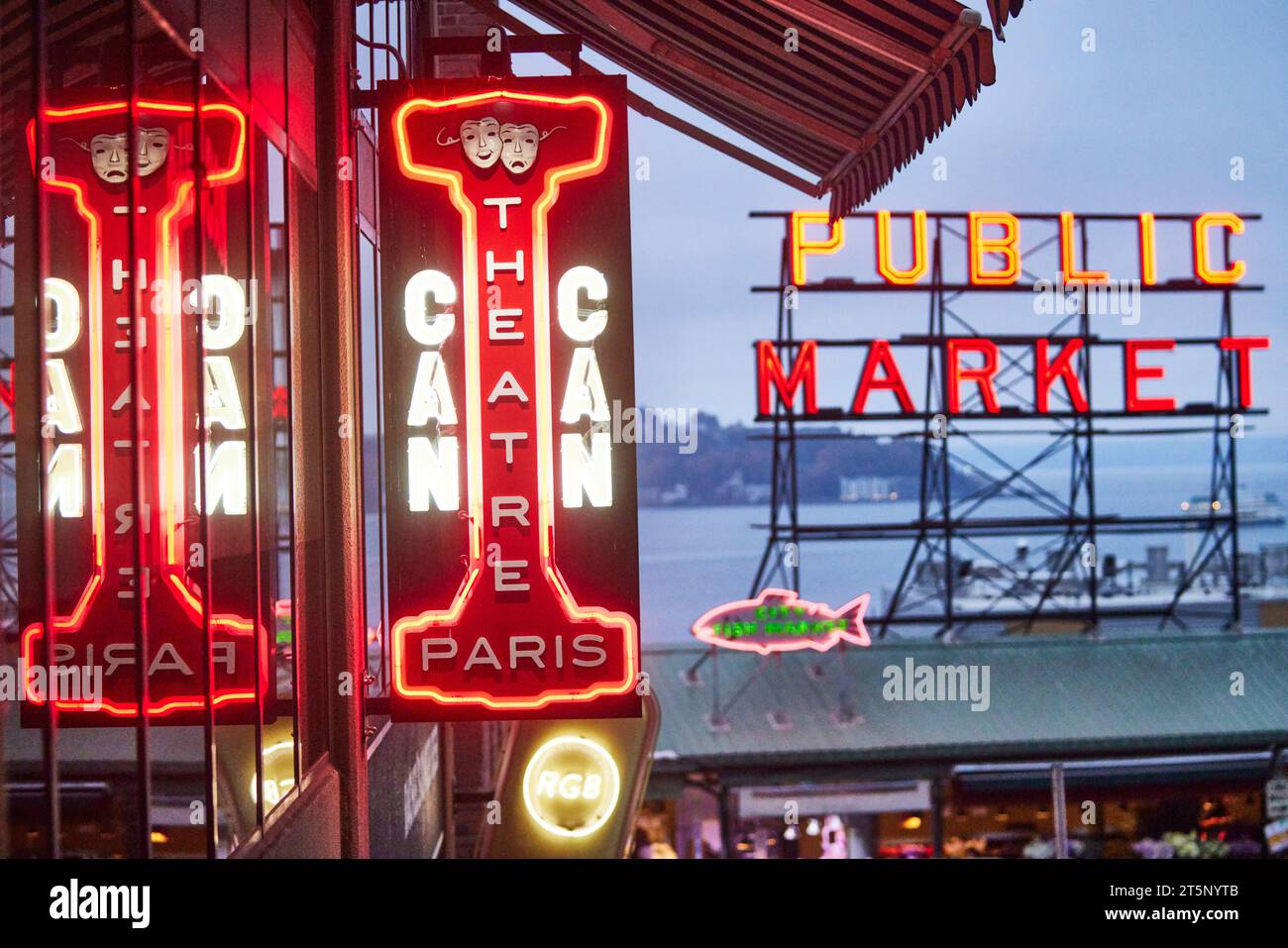 Public Market , Seattle, Washington, Usa Stockfoto