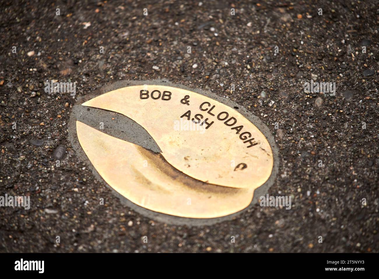 Pike Place Coffee Beans auf dem Bürgersteig Seattle, Washington, USA Stockfoto
