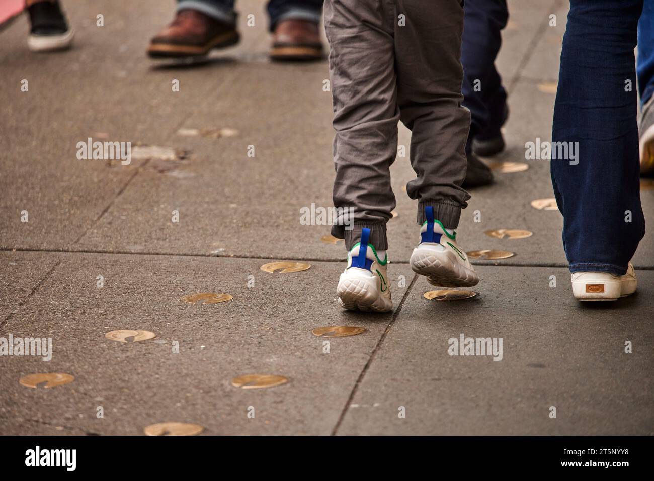 Pike Place Coffee Beans auf dem Bürgersteig Seattle, Washington, USA Stockfoto