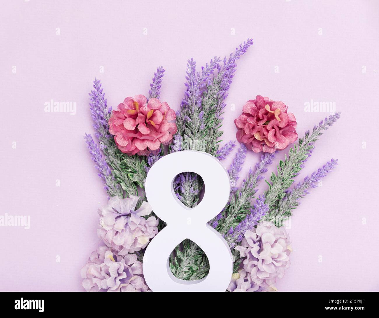 Internationaler Frauentag Lavendel Stockfoto