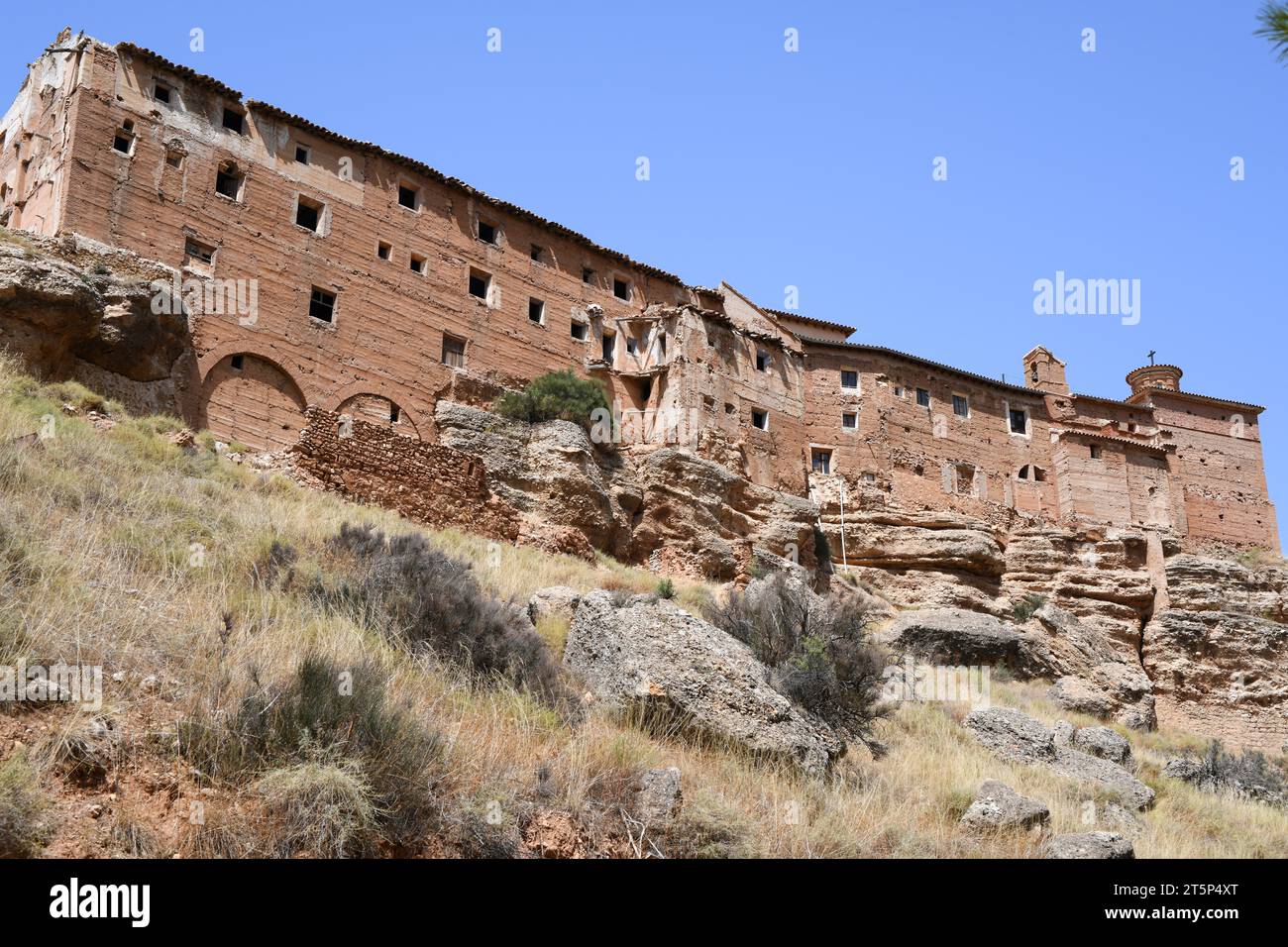Albalate del Arzobispo, Santuario de la Virgen de Arcos (XVII century). Bajo Martin, Teruel, Aragon, Spain. Stockfoto