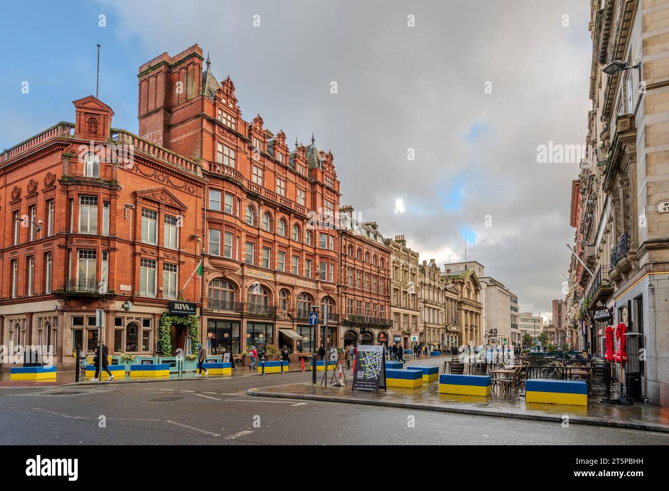Castle Street in Liverpool. Stockfoto