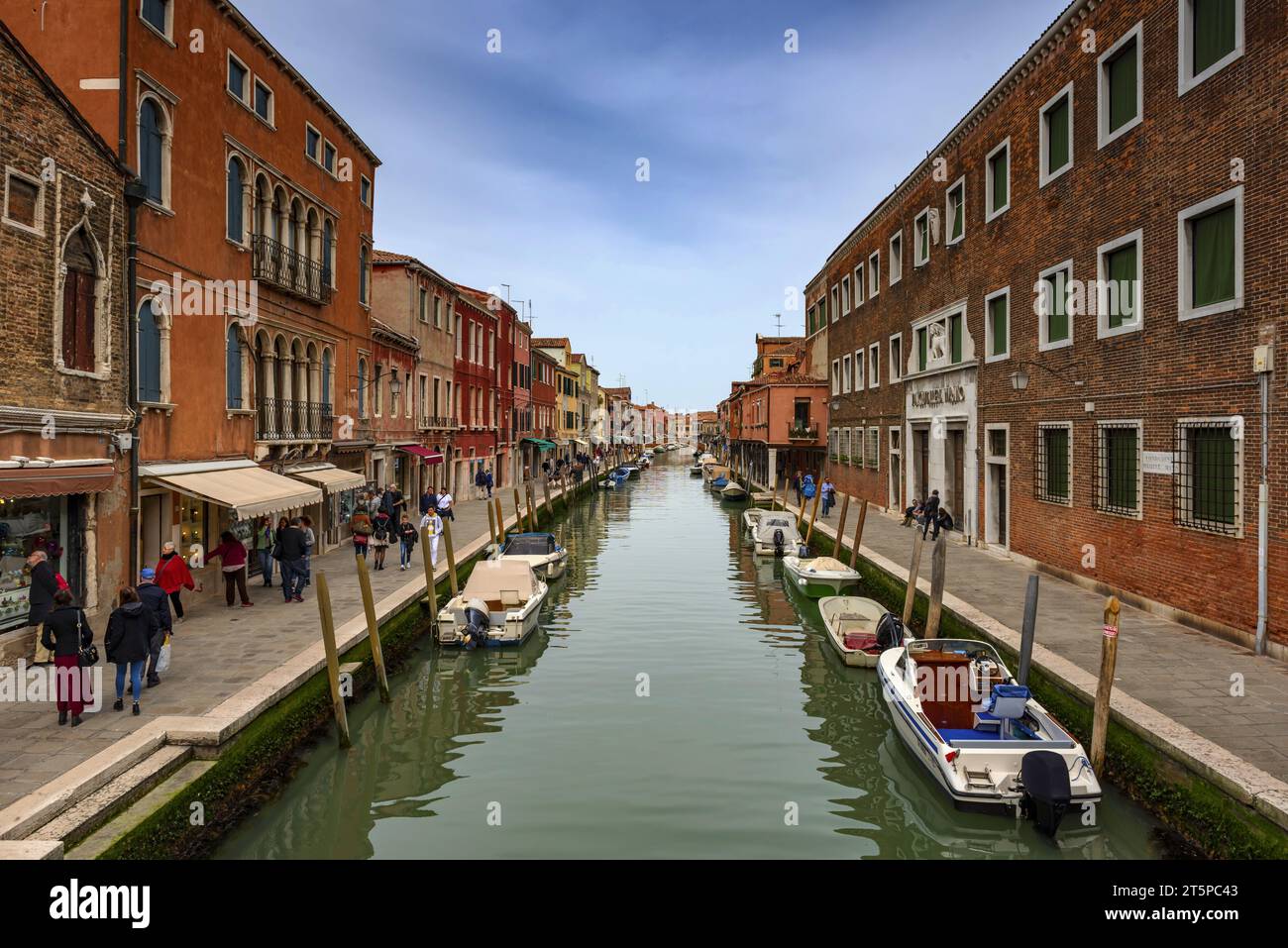 Italienische Insel Murano in der Lagune von Venedig Stockfoto