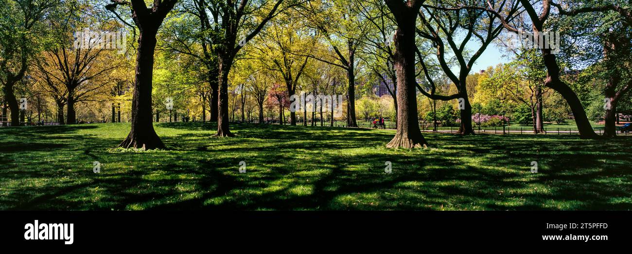 Literarischer Spaziergang, Central Park, New York City, NY, USA Stockfoto