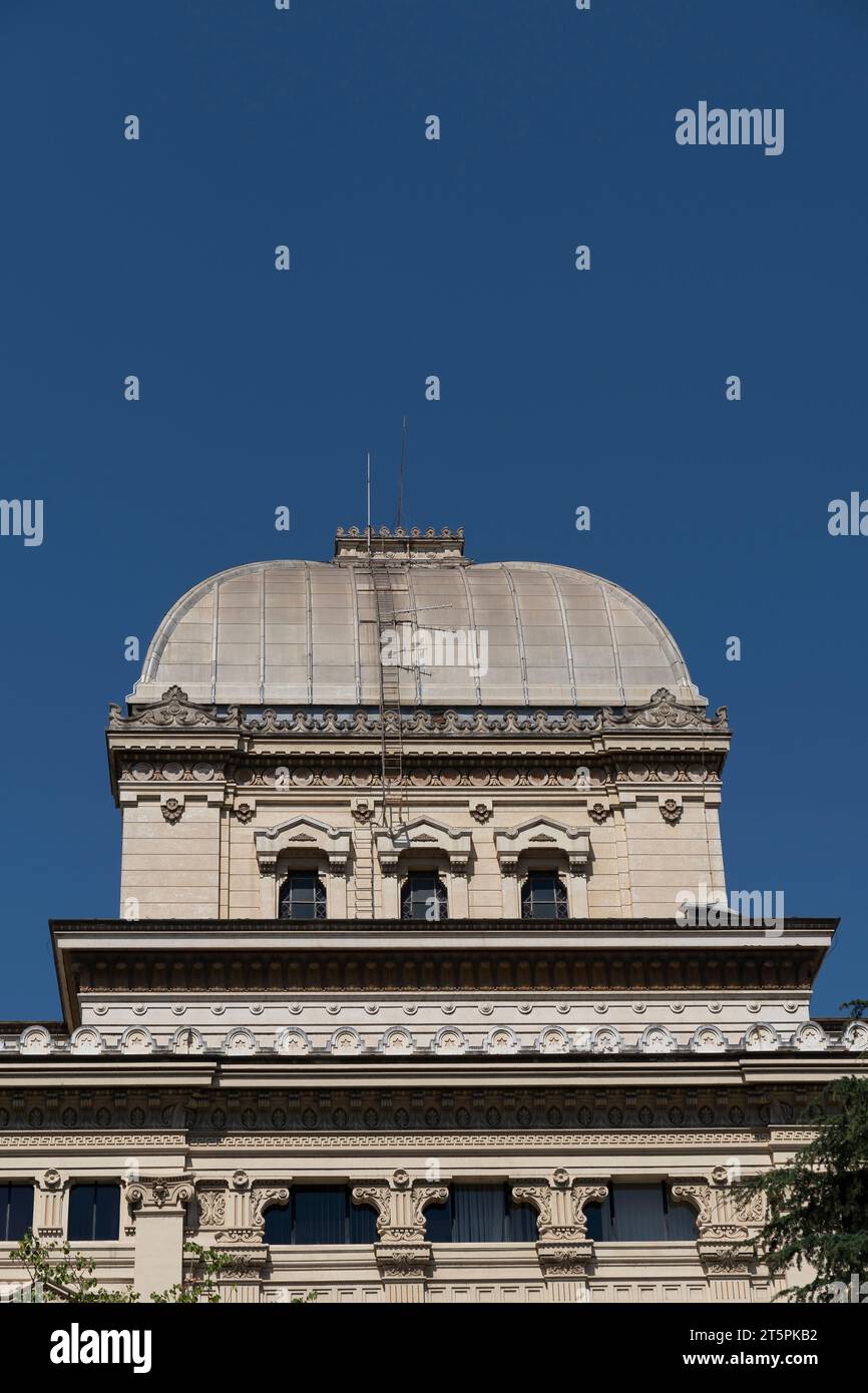 Der monumentale Komplex der großen Synagoge, das größte jüdische Gotteshaus in Italien, beherbergt das Jüdische Museum von Rom, Europa, EU Stockfoto