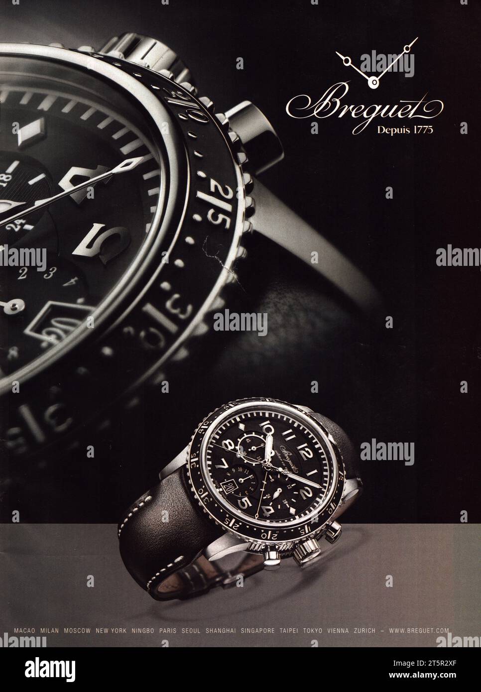 Seltene Omega 8 Tag Auto Armaturenbrett Uhr mit chronograph Stockfotografie  - Alamy