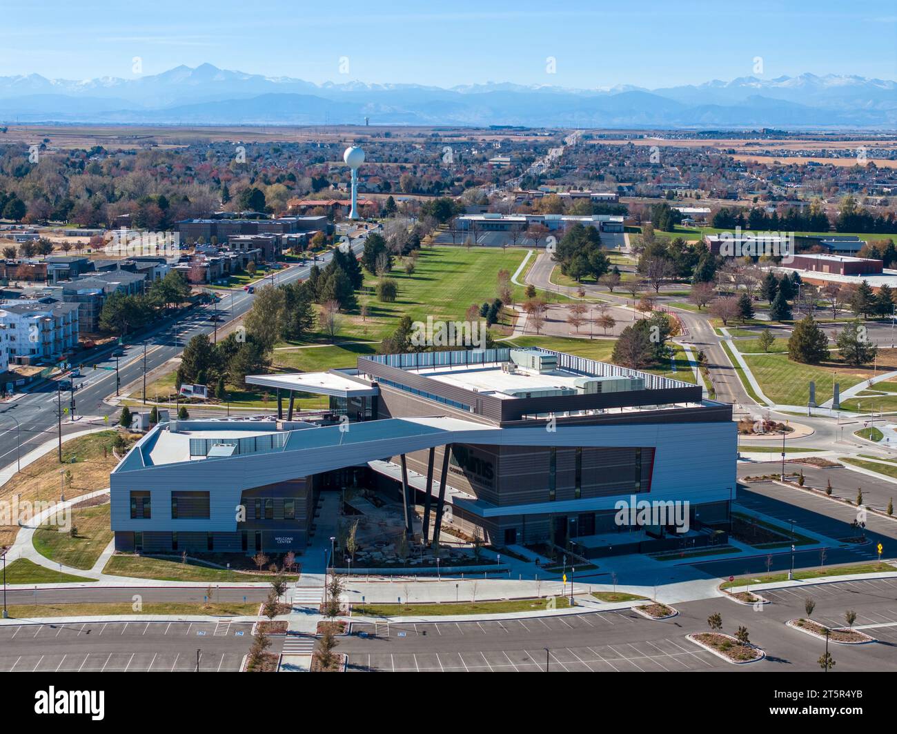 AIMS Community College Campus 2023 schönes Herbstwetter. Stockfoto