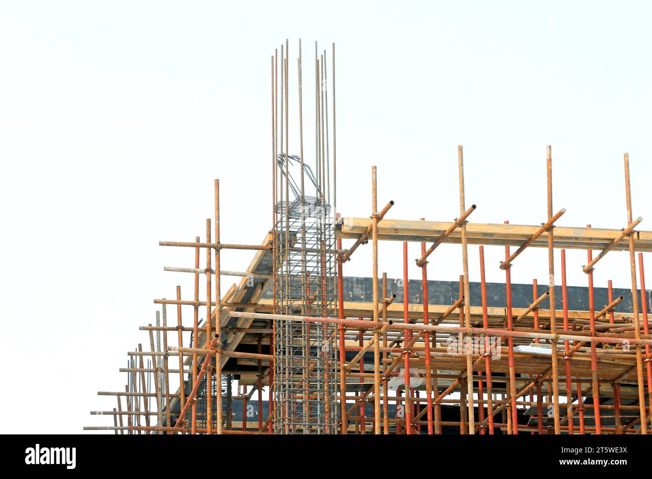 Website von Baugerüsten Stockfoto