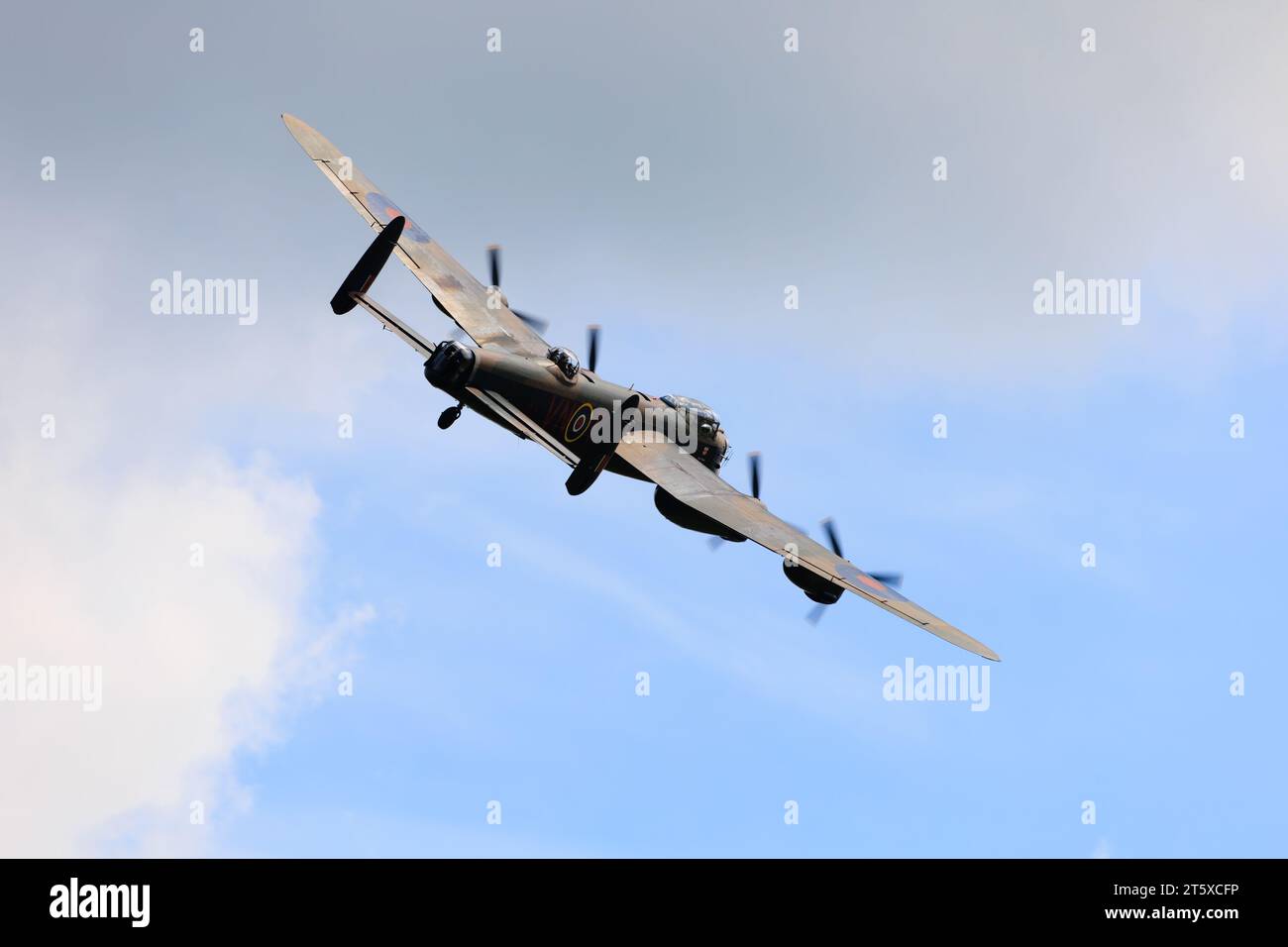 Royal Air Force Battle of Britain Flug Avro Lancaster, PA474 aus nächster Nähe. Stockfoto