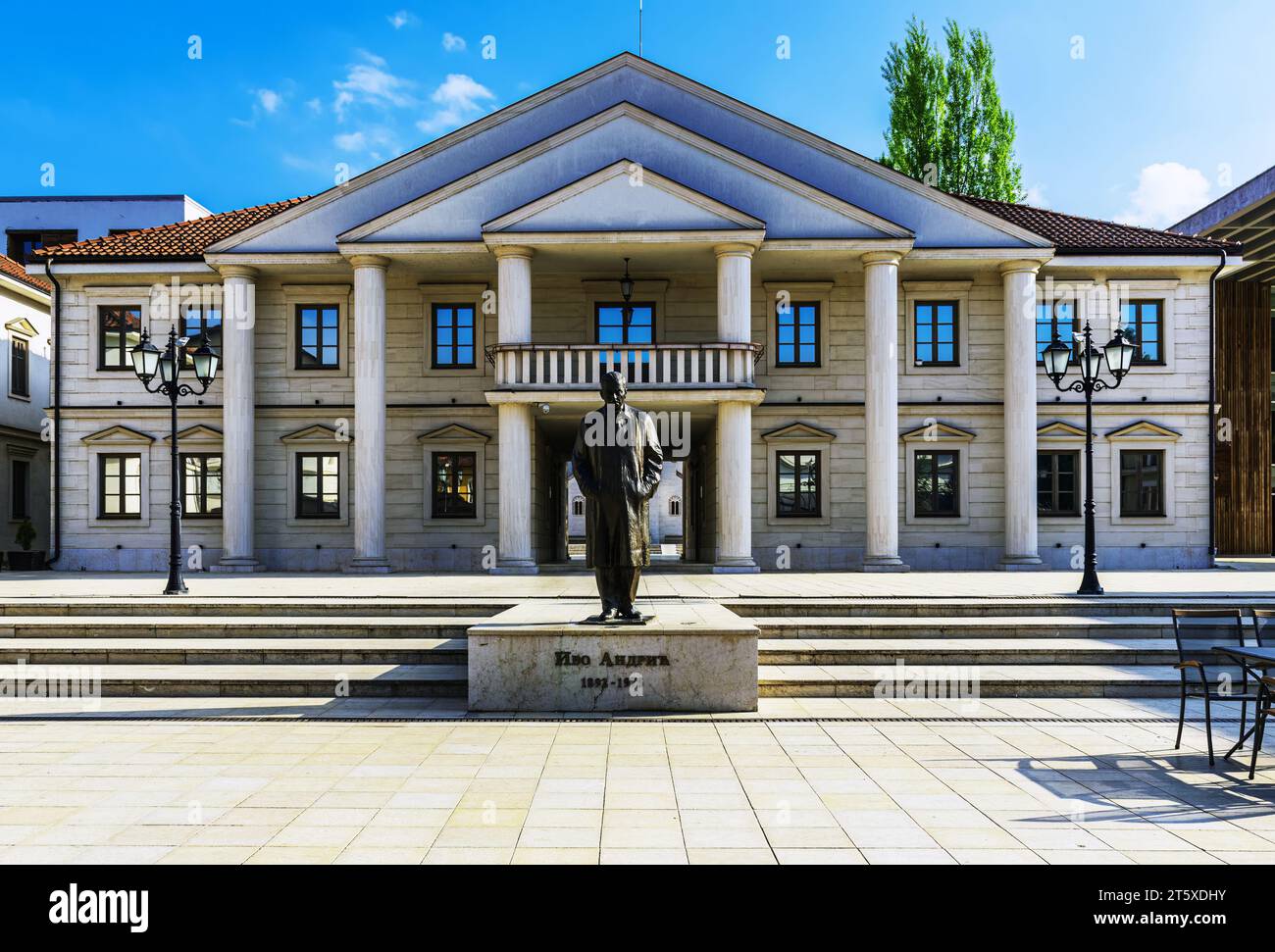 Andricgrad oder Kamengrad, ein ethnisches Dorf in Višegrad, Bosnien und Herzegowina Stockfoto