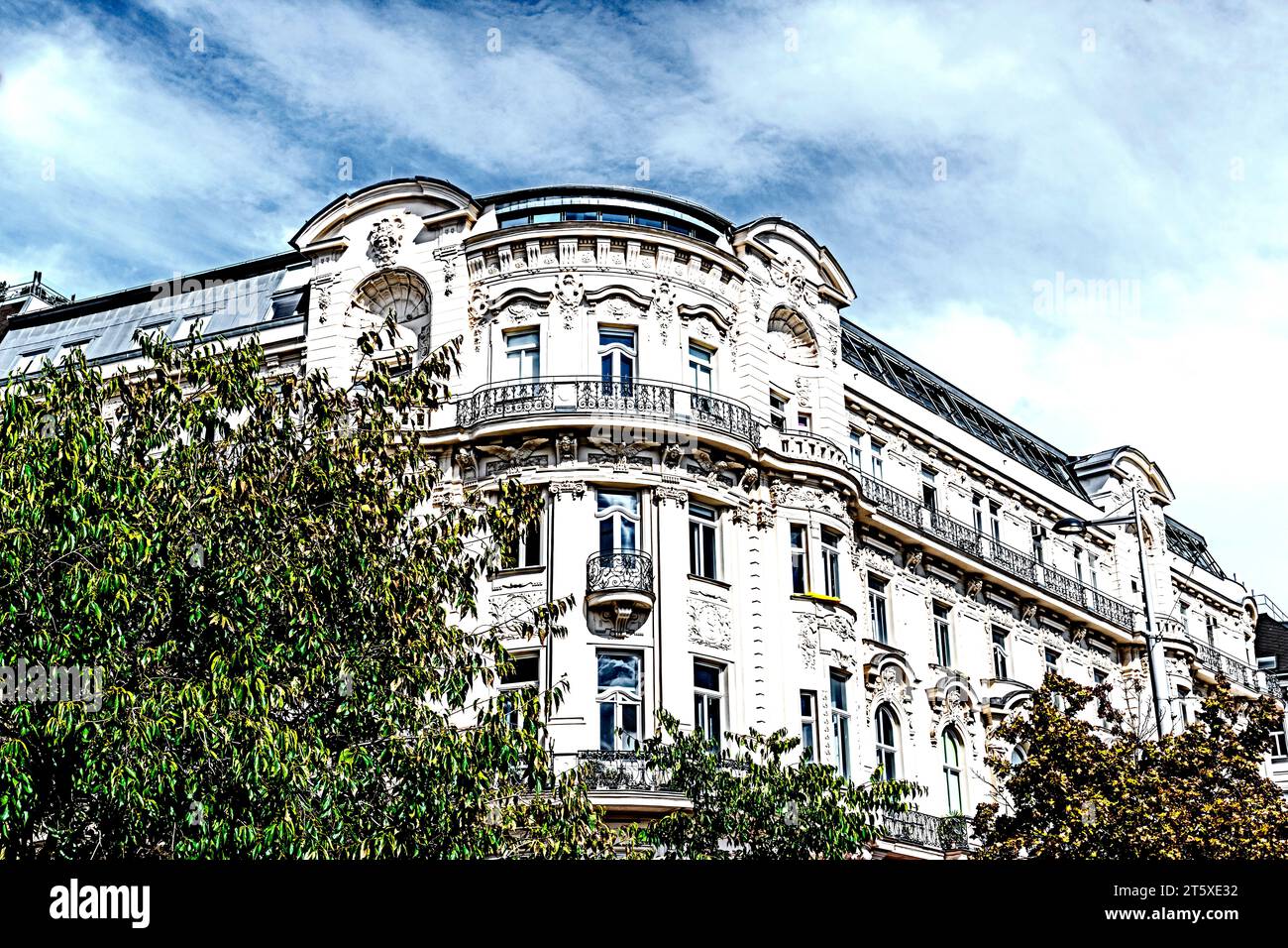 Wien – Wien (Österreich): Häuser an der Linken Wienzeile (Nachmarkt) Stockfoto