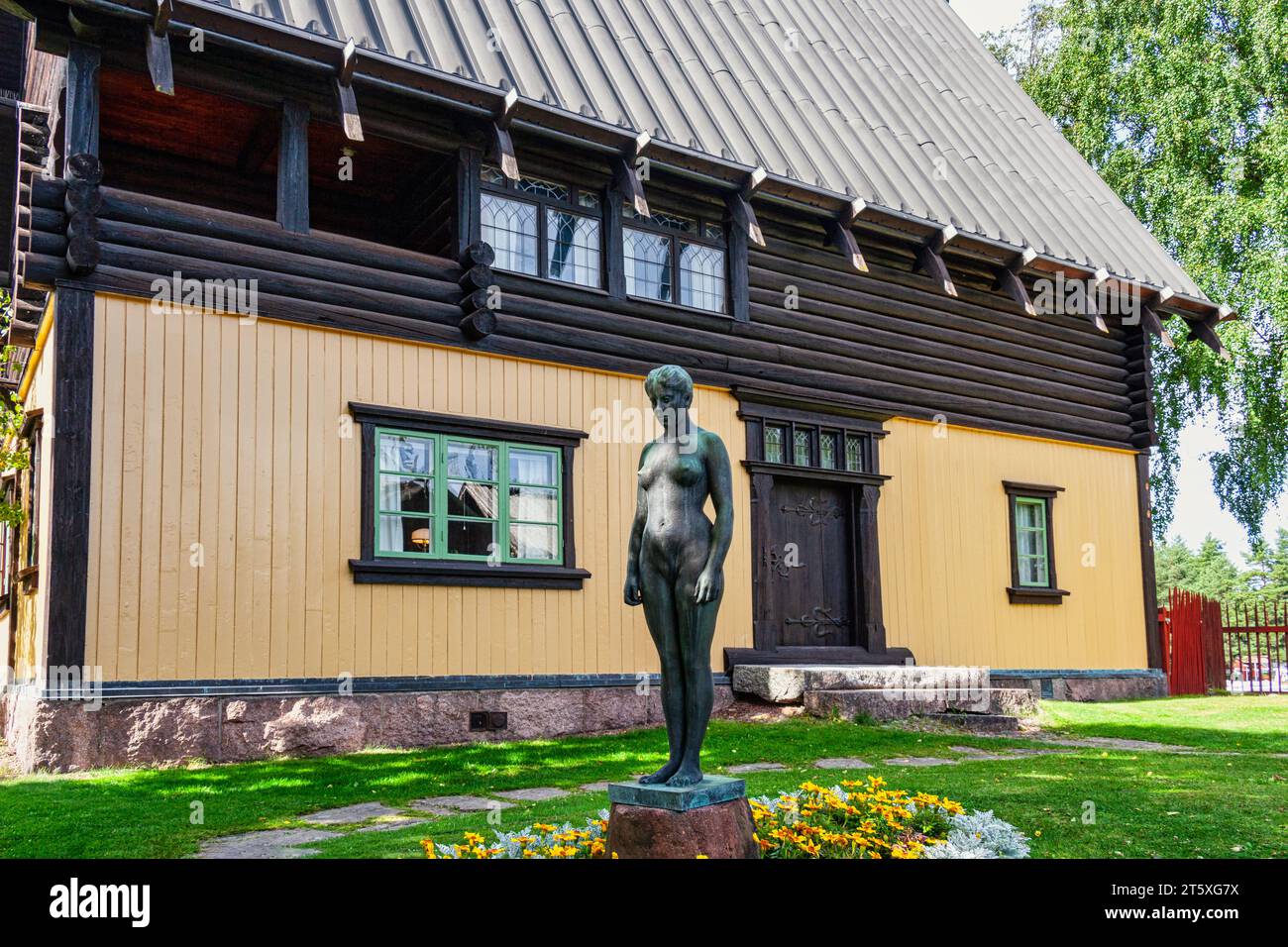 Historische Stadt Mora. Zorn Museum, Haus und Atelier des Malers anders Zorn. Schweden, Svealand, Mora Stockfoto