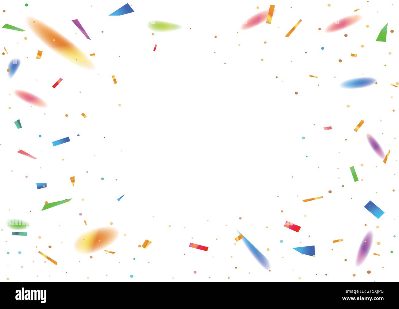 Countdown Party Vorlage Hintergrund mit Zahl bunte Festival Regenbogen Konfetti auf transparentem Hintergrund Stock Vektor