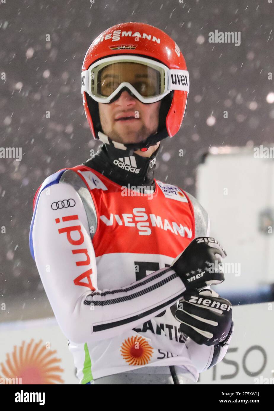 FIS NORDISCHE SKISPRINGEN-WELTMEISTERSCHAFTEN Skispringen Männer Groß-Hügel Einzelqualifikation Markus Eisenbichler (DE) // Markus Eisenbichler aus Deutschland Stockfoto