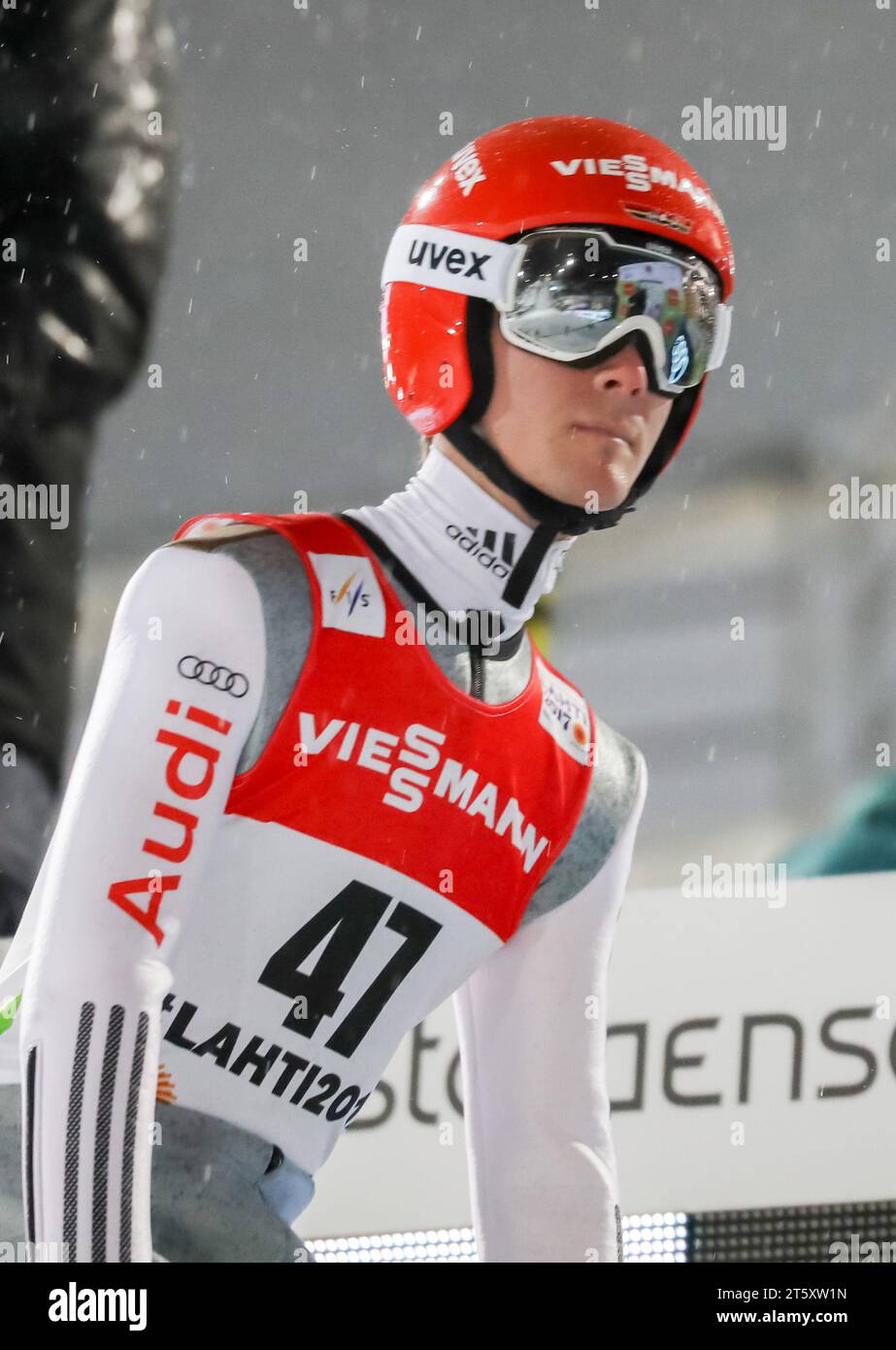 FIS NORDISCHE SKISPRINGEN-WELTMEISTERSCHAFTEN Skispringen Männer Groß-Hügel Einzelqualifikation Stephan Leyhe (DE) // Stephan Leyhe aus Deutschland Stockfoto