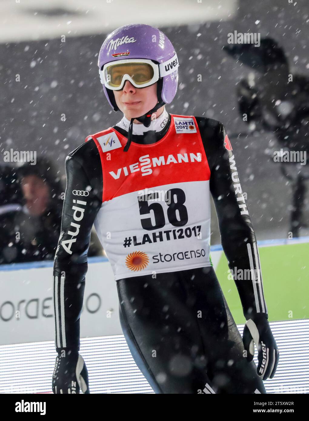 FIS NORDISCHE SKISPRINGEN-WELTMEISTERSCHAFTEN Skispringen Männer Großschanze Einzelqualifikation Andreas Wellinger (DE) // Andreas Wellinger aus Deutschland Stockfoto