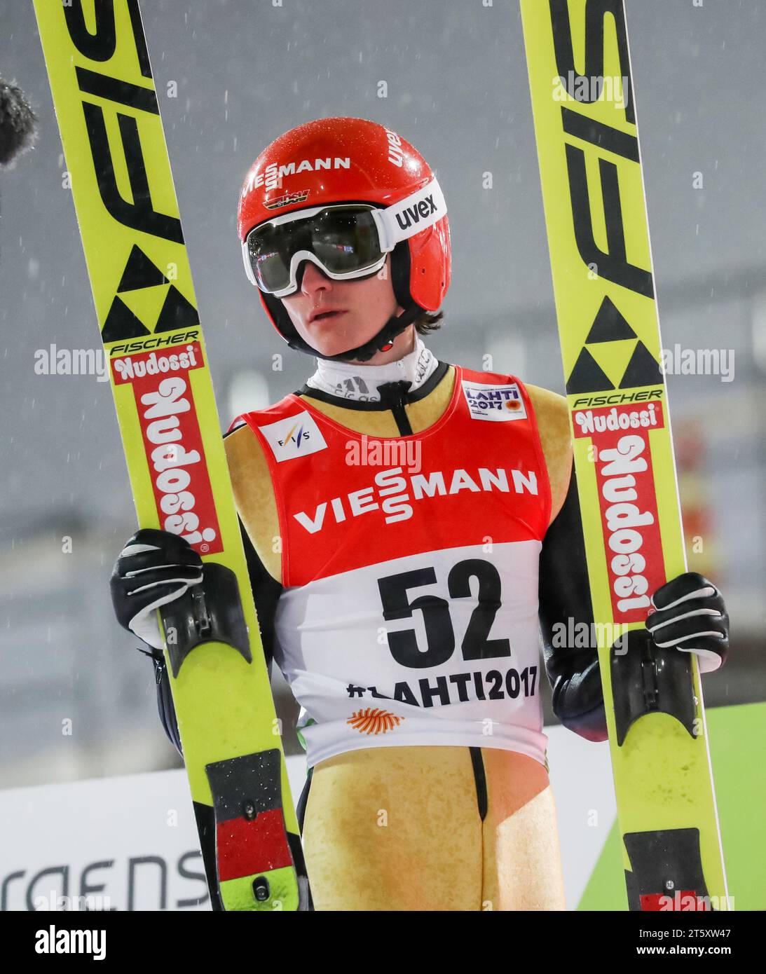 FIS NORDISCHE SKISPRINGEN-WELTMEISTERSCHAFTEN Skispringen Männer Groß Hill Individual Richard Freitag (DE) // Richard Freitag der Deutschlandqualifikation Stockfoto