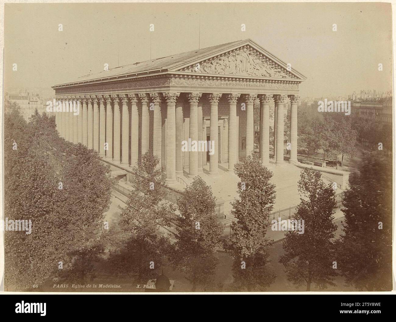 Eglise de la Madeleine in Paris, X Foto, 1887 - 1900 - die Kirche von Sainte-Marie-Madeleine, oder weniger formal, La Madeleine Stockfoto