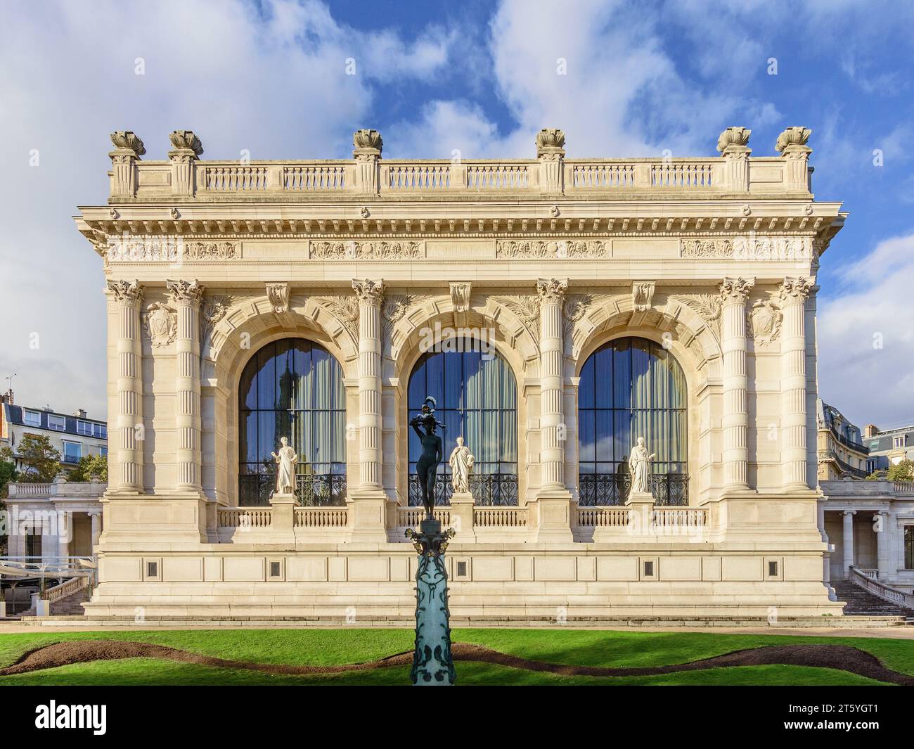 Außenansicht des Palais Galliera, Mode- und Bekleidungsmuseum, an der Avenue du Président Wilson, Paris 16, Frankreich. Stockfoto