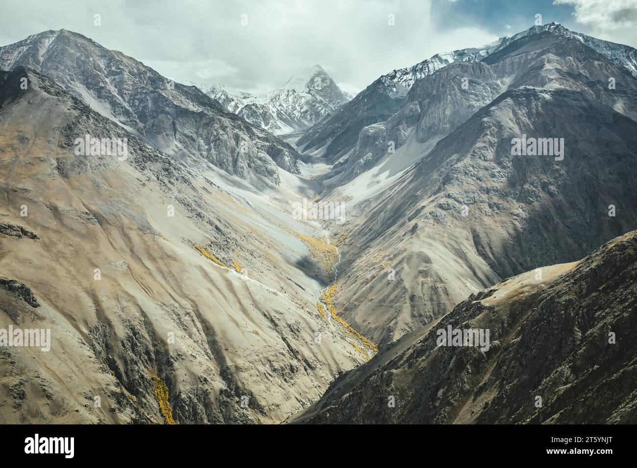 Abfahrt vom Daliz Pass, Wakhan Korridor, Afghanistan Stockfoto