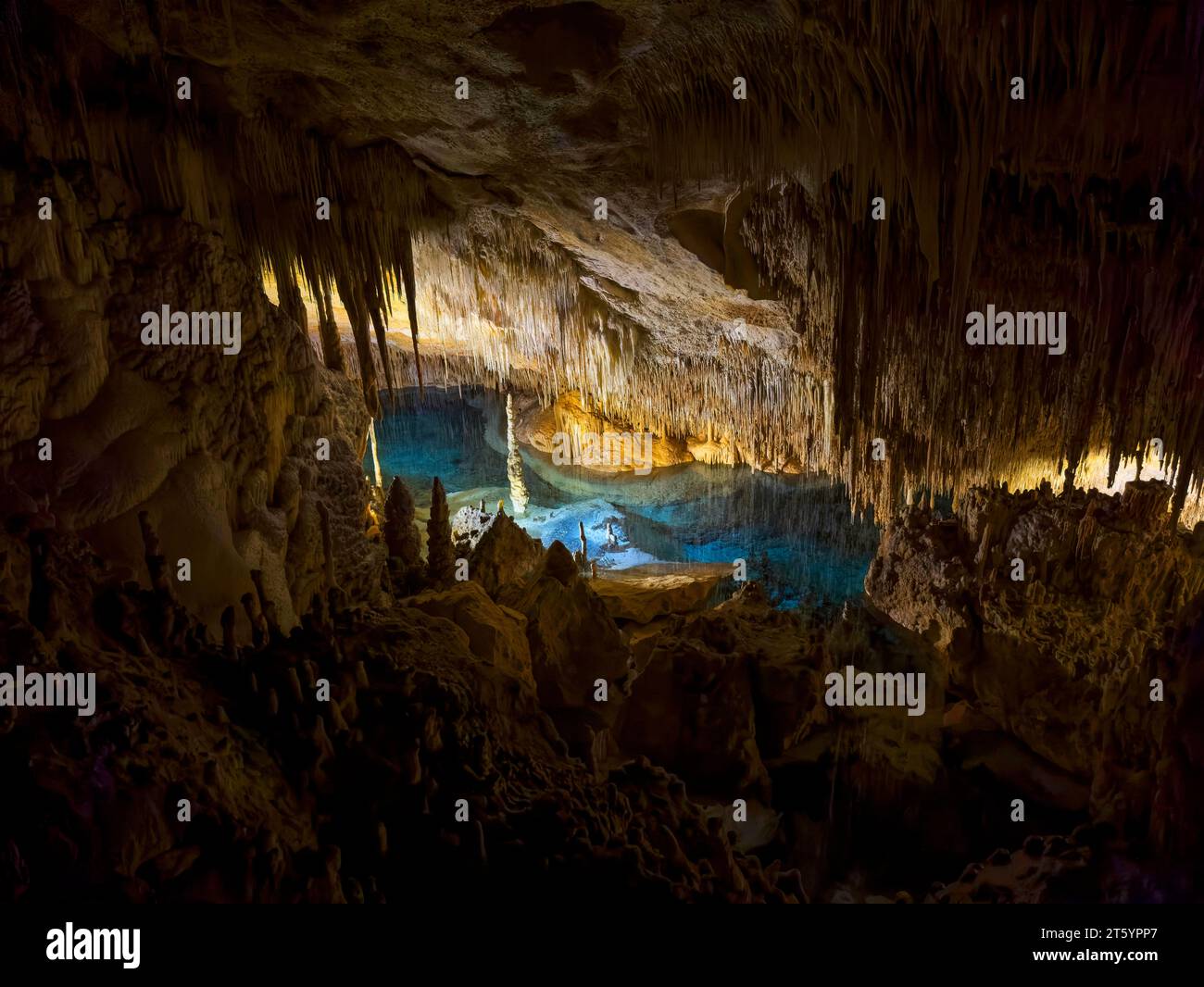 Höhlen von Drach, Buchten del DRAC, Porto Christo, Mallorca, Balearen, Spanien, Mittelmeer Stockfoto