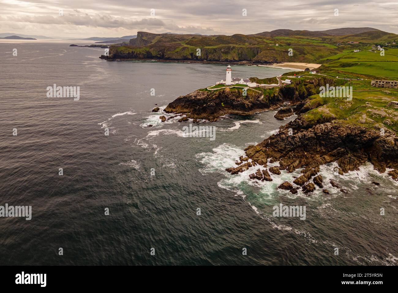 Fanad Head Leuchtturm, Donegal, Irland Stockfoto